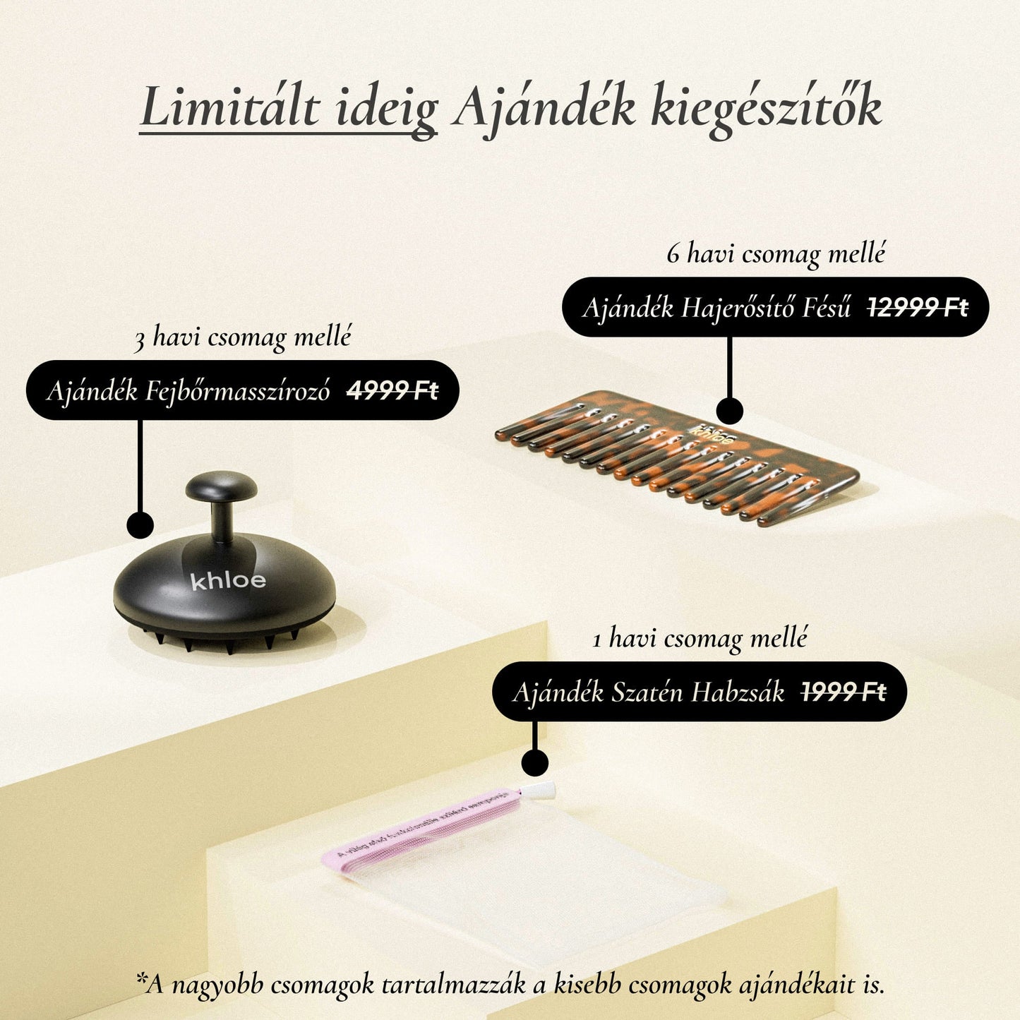 Hajerősítő Szilárd Sampon Biotinnal - Khloé ® -