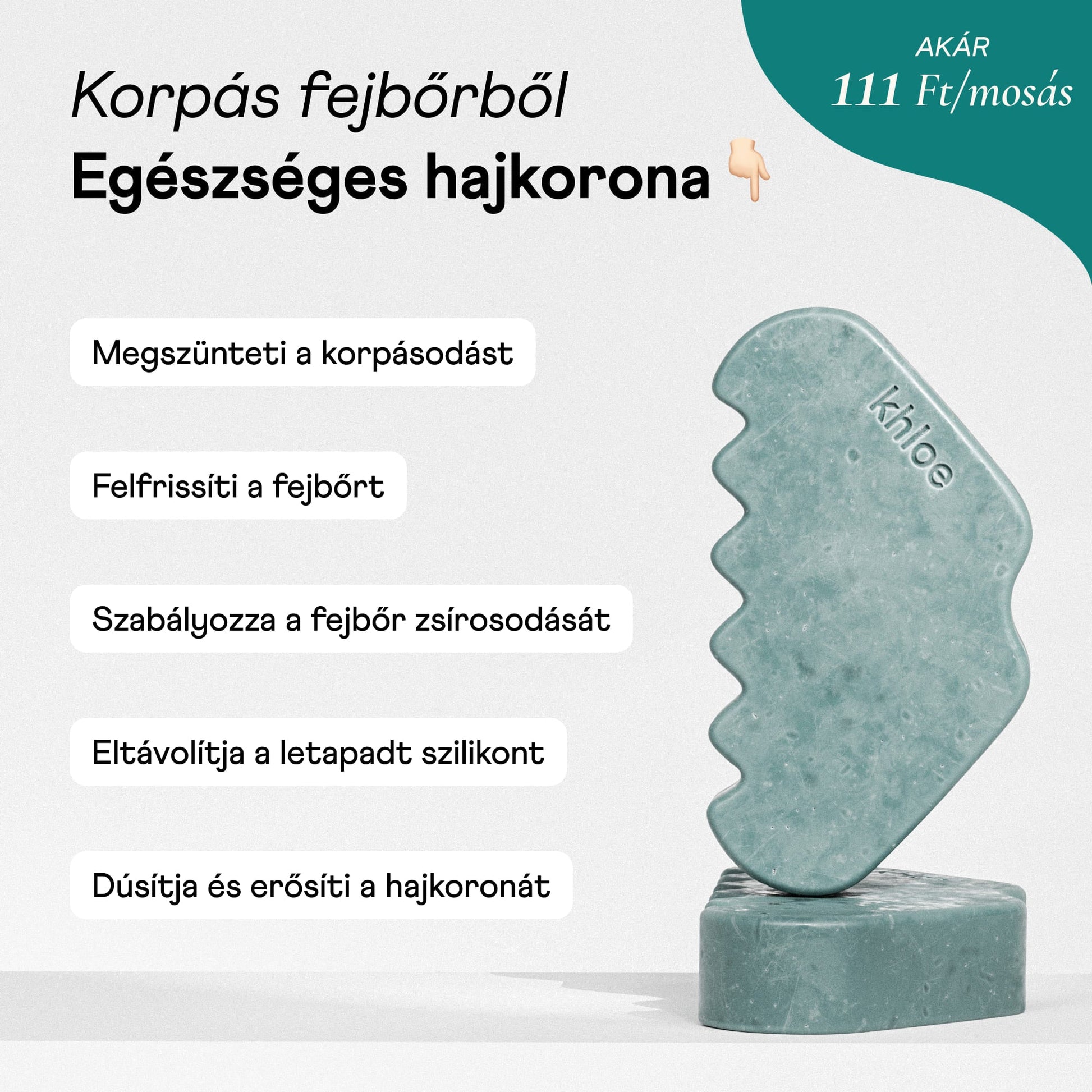 Mélytisztító Szilárd Sampon Teafaolajjal - Khloé ® -