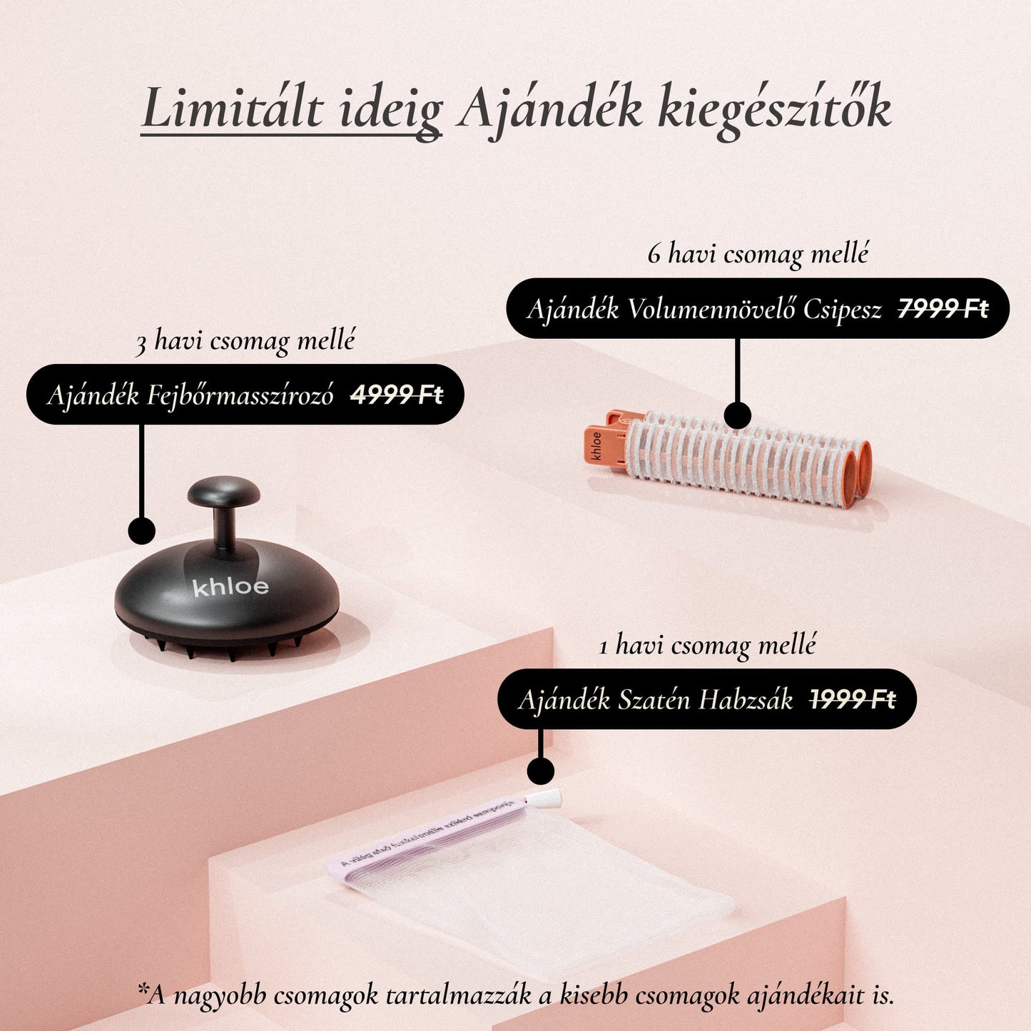Térfogatnövelő Szilárd Sampon Rizsproteinnel - Khloé ® -