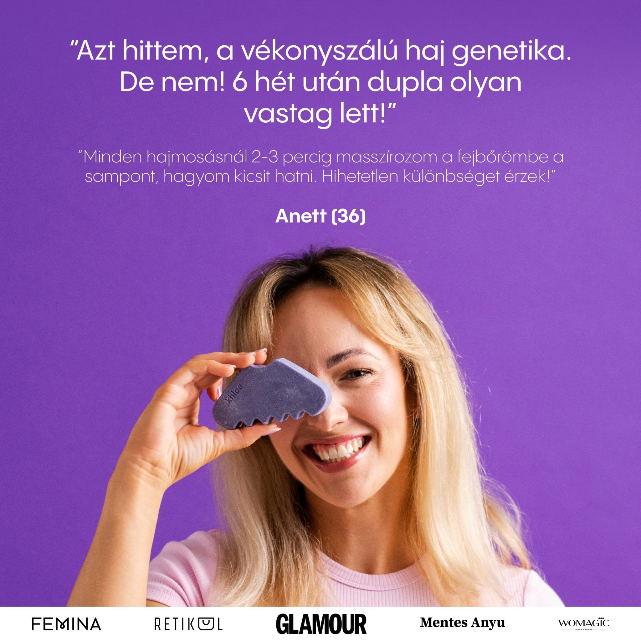 Hajerősítő Szilárd Sampon Biotinnal