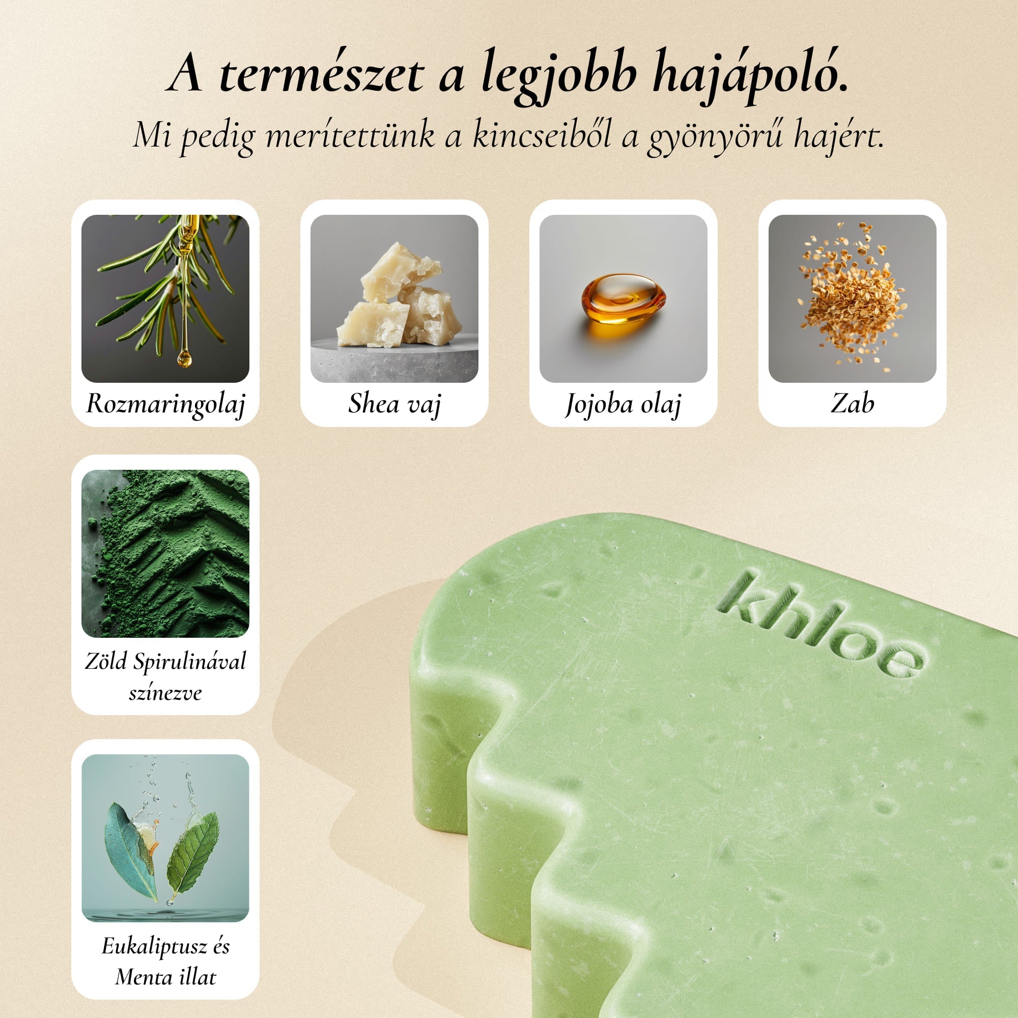 Hajhullás Csökkentő Szilárd Sampon Rozmaringolajjal