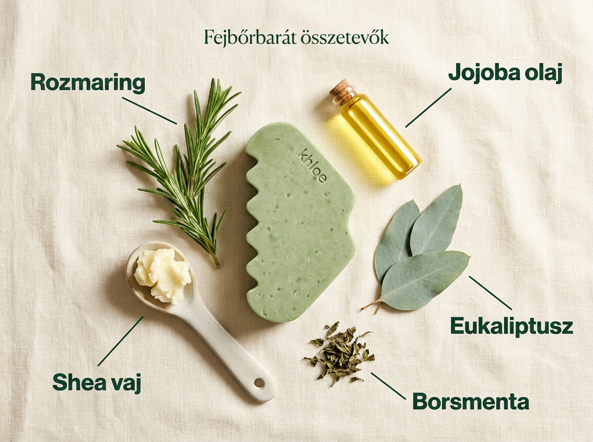 Természetes összetevők flatlay
